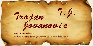 Trojan Jovanović vizit kartica